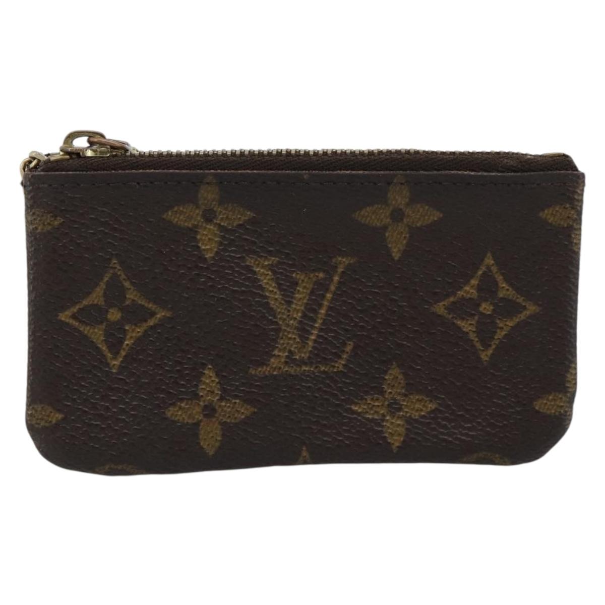 LOUIS VUITTON Monogram Pochette Cles Coin Purse M62650 LV Auth BA14758