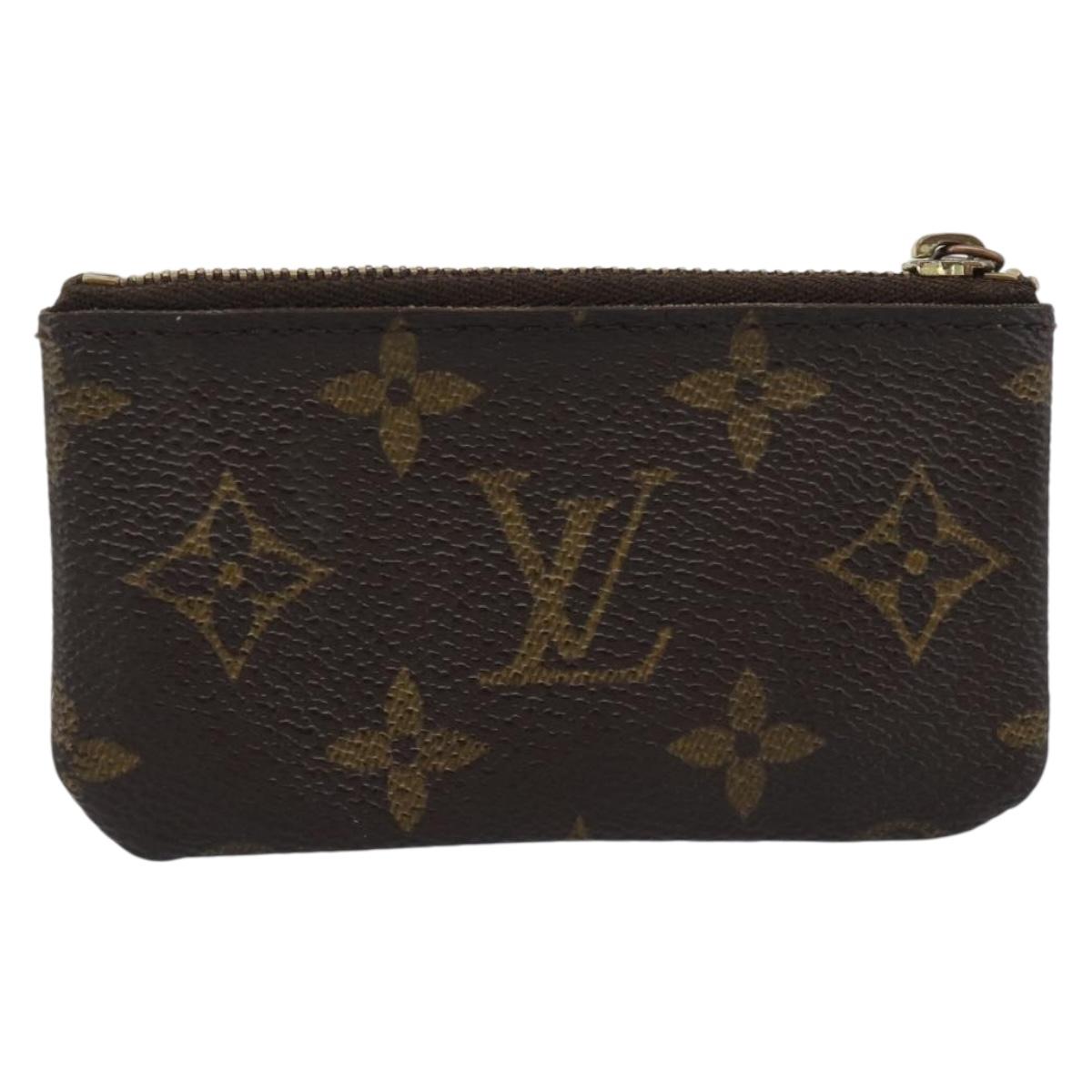 LOUIS VUITTON Monogram Pochette Cles Coin Purse M62650 LV Auth BA14758