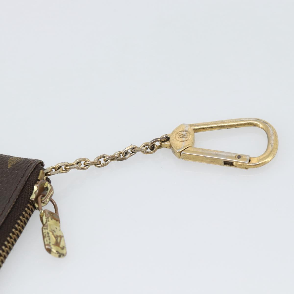 LOUIS VUITTON Monogram Pochette Cles Coin Purse M62650 LV Auth BA14758