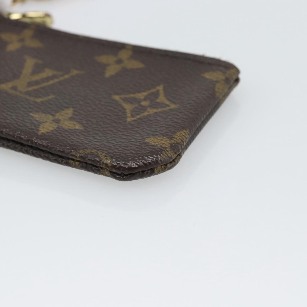 LOUIS VUITTON Monogram Pochette Cles Coin Purse M62650 LV Auth BA14758