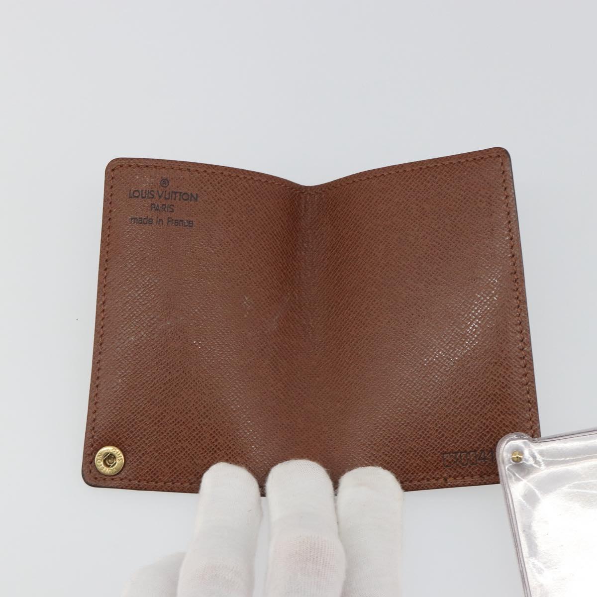 LOUIS VUITTON Monogram Porto Cartes Crdit Pression Card Case M60937 Auth BA14759