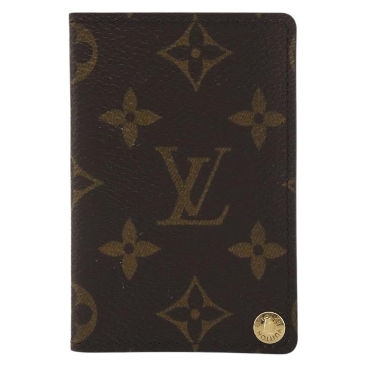 LOUIS VUITTON Monogram Porto Cartes Crdit Pression Card Case M60937 Auth BA14759