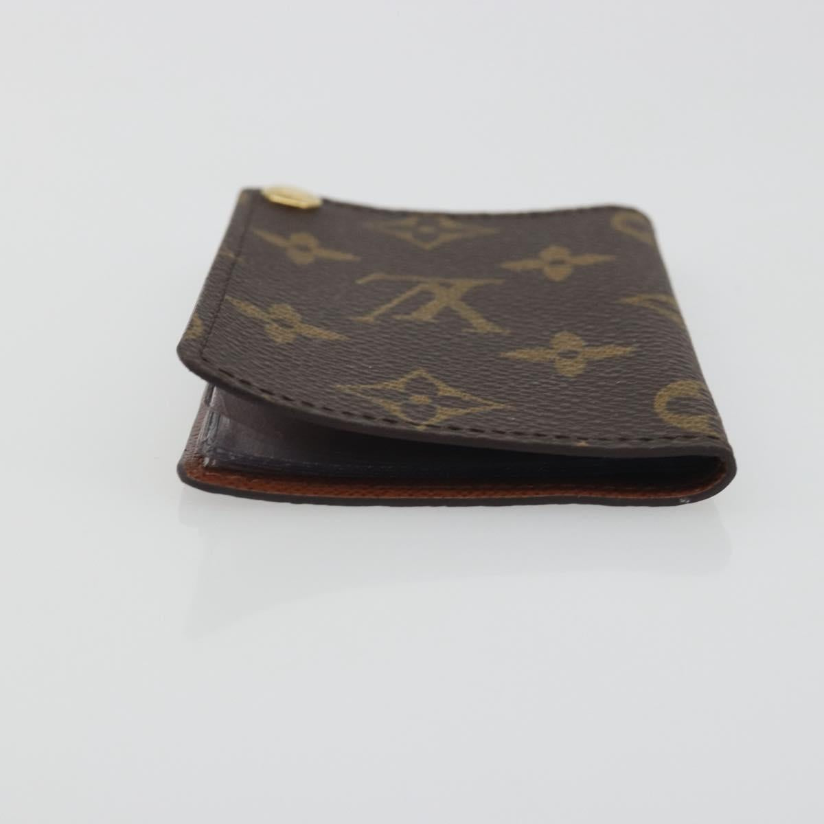 LOUIS VUITTON Monogram Porto Cartes Crdit Pression Card Case M60937 Auth BA14759