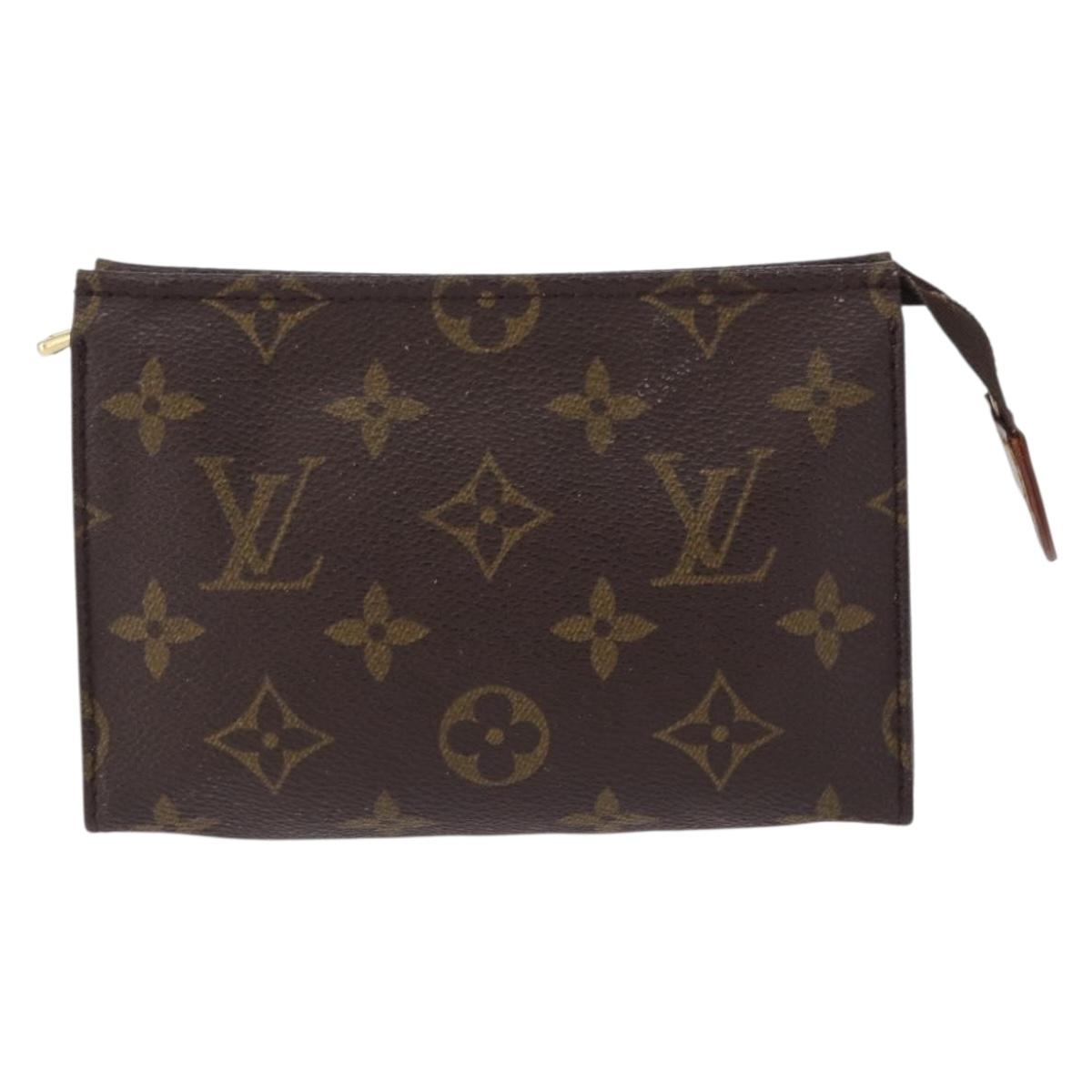 LOUIS VUITTON Monogram Poche Toilette 15 Pouch M47546 LV Auth BA14760