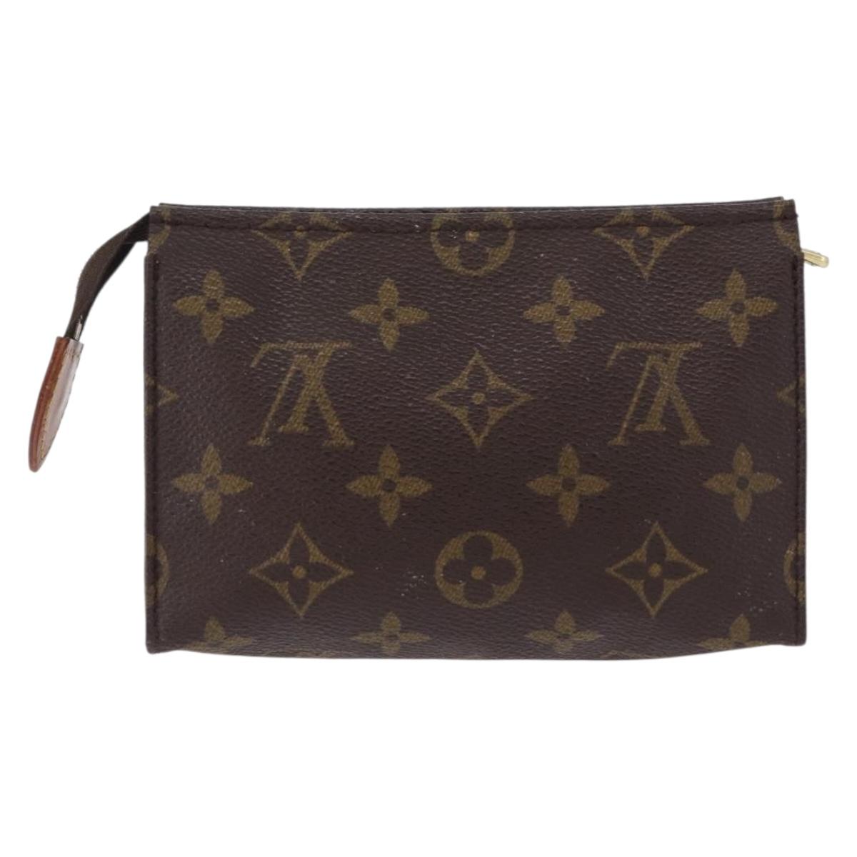 LOUIS VUITTON Monogram Poche Toilette 15 Pouch M47546 LV Auth BA14760