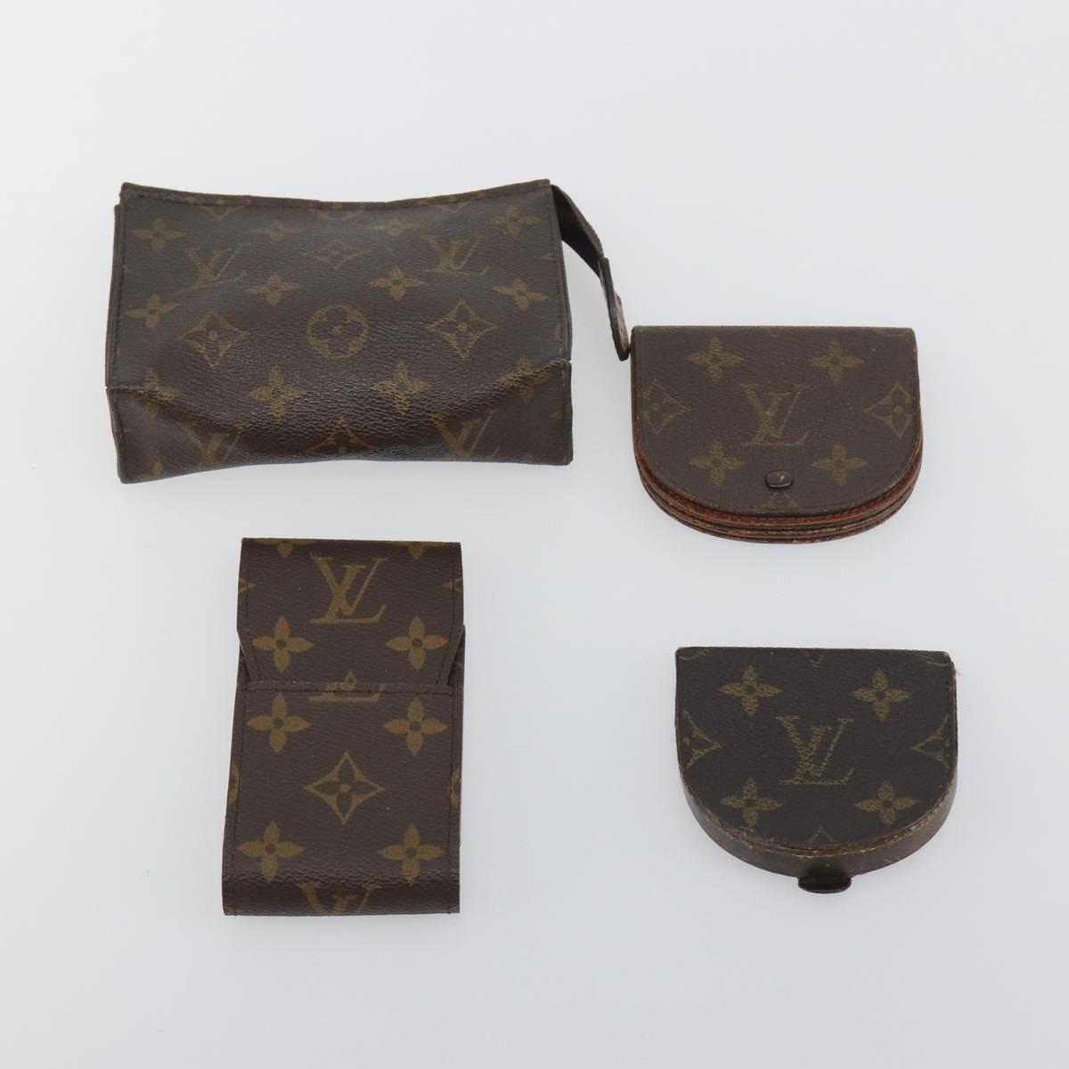 LOUIS VUITTON Monogram Card Case Coin Purse Pouch 7 Set LV Auth BA14766