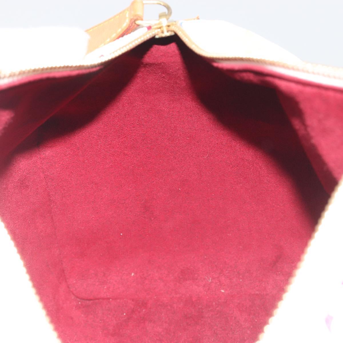 LOUIS VUITTON Monogram Multicolor Speedy 30 Hand Bag White M92643 LV Auth BA14767V