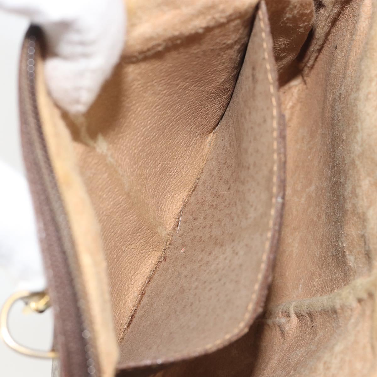 GUCCI GG Supreme Web Sherry Line Shoulder Bag PVC Beige 904 02 047 Auth BA14776