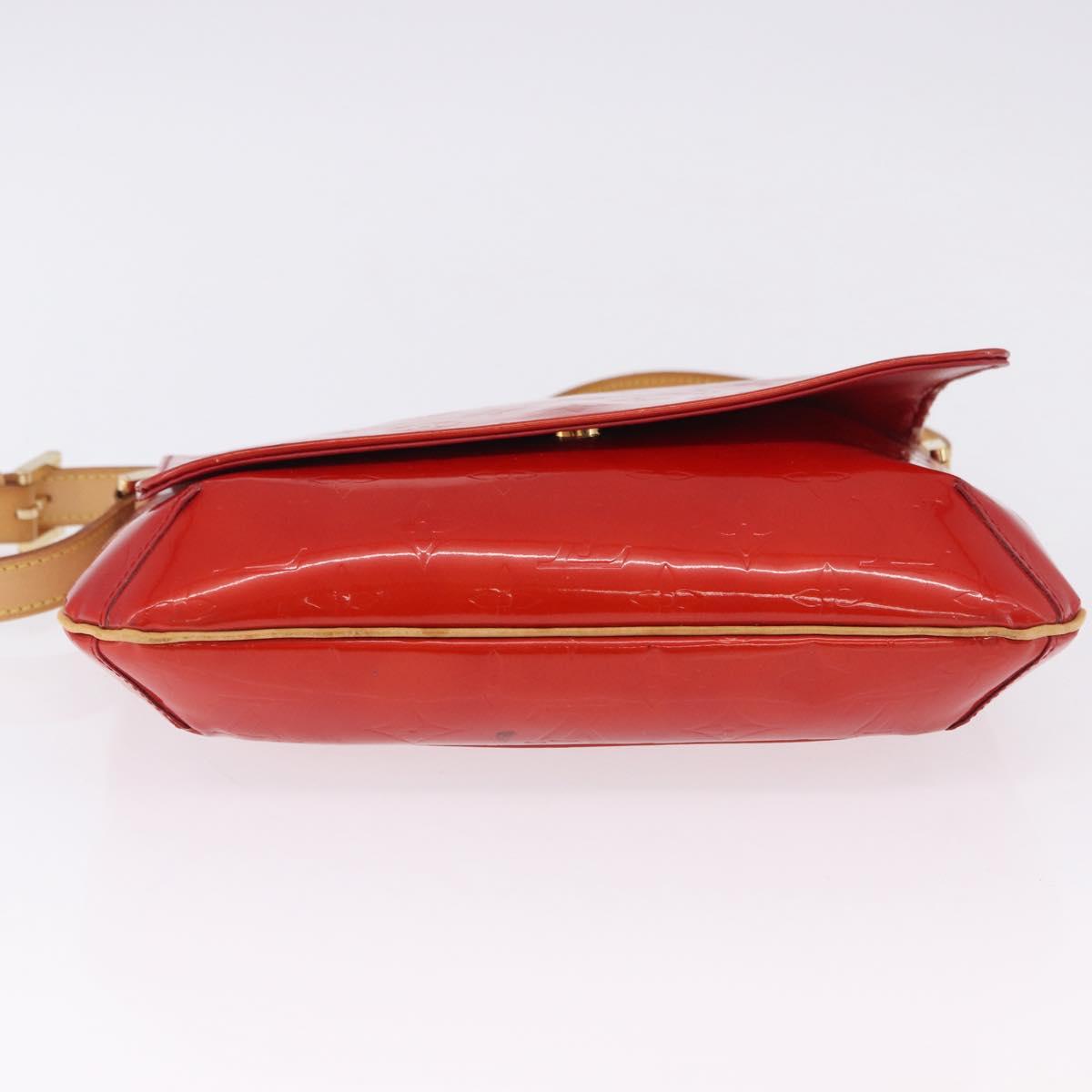 LOUIS VUITTON Monogram Vernis Thompson Street Bag Red M91094 LV Auth BA14781