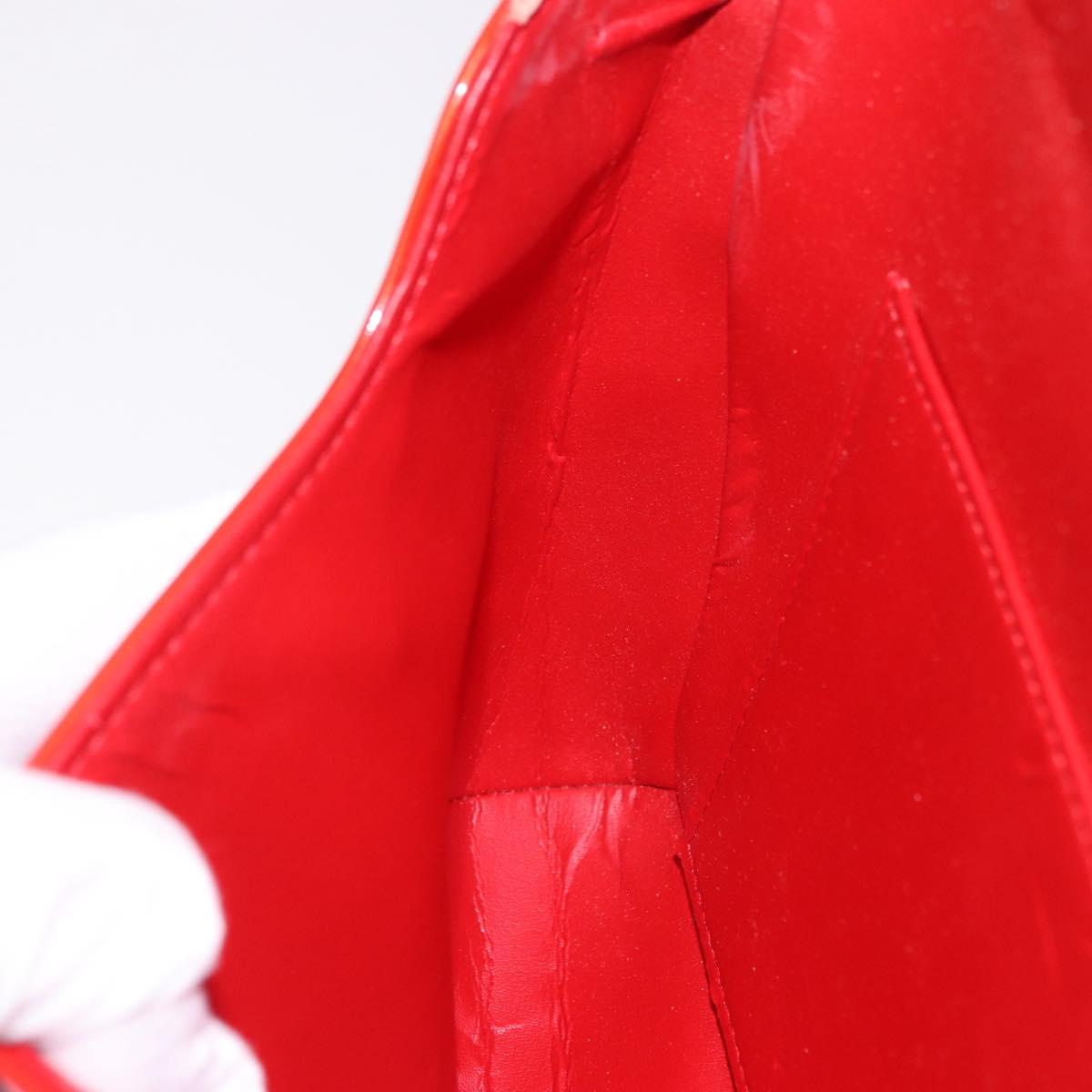 LOUIS VUITTON Monogram Vernis Thompson Street Bag Red M91094 LV Auth BA14781
