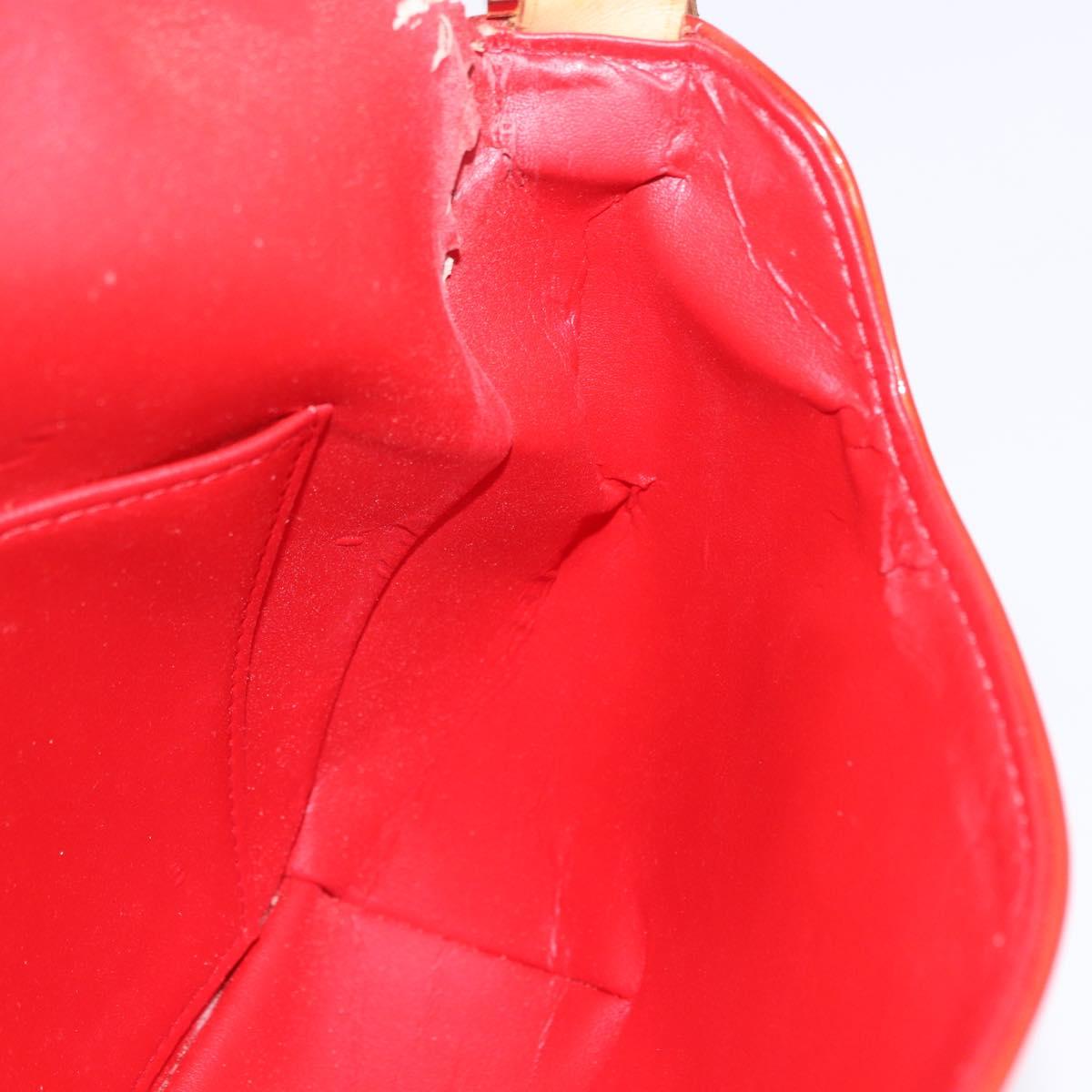 LOUIS VUITTON Monogram Vernis Thompson Street Bag Red M91094 LV Auth BA14781