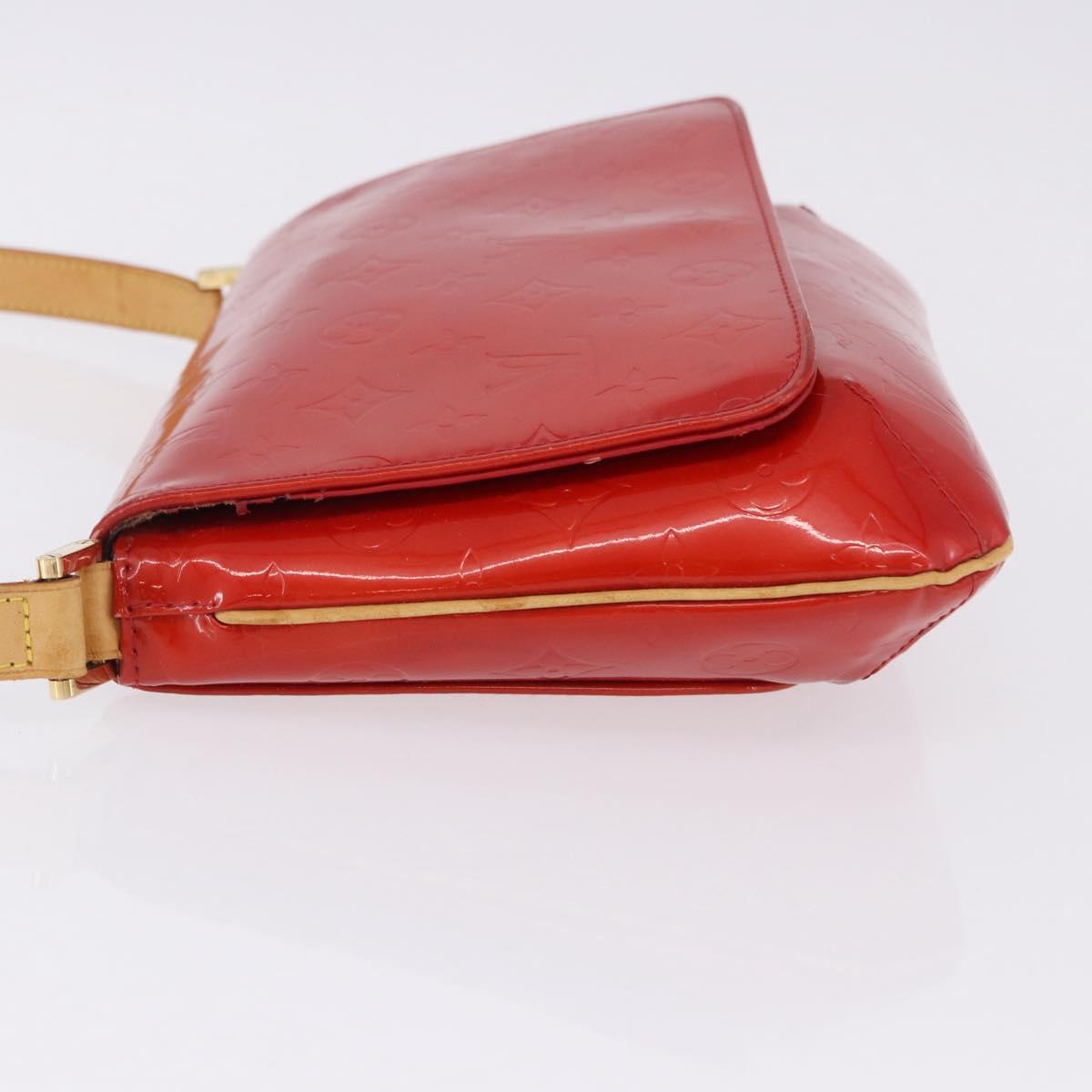 LOUIS VUITTON Monogram Vernis Thompson Street Bag Red M91094 LV Auth BA14781