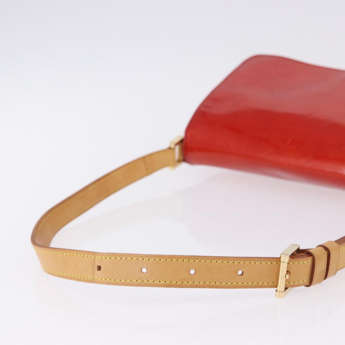 LOUIS VUITTON Monogram Vernis Thompson Street Bag Red M91094 LV Auth BA14781