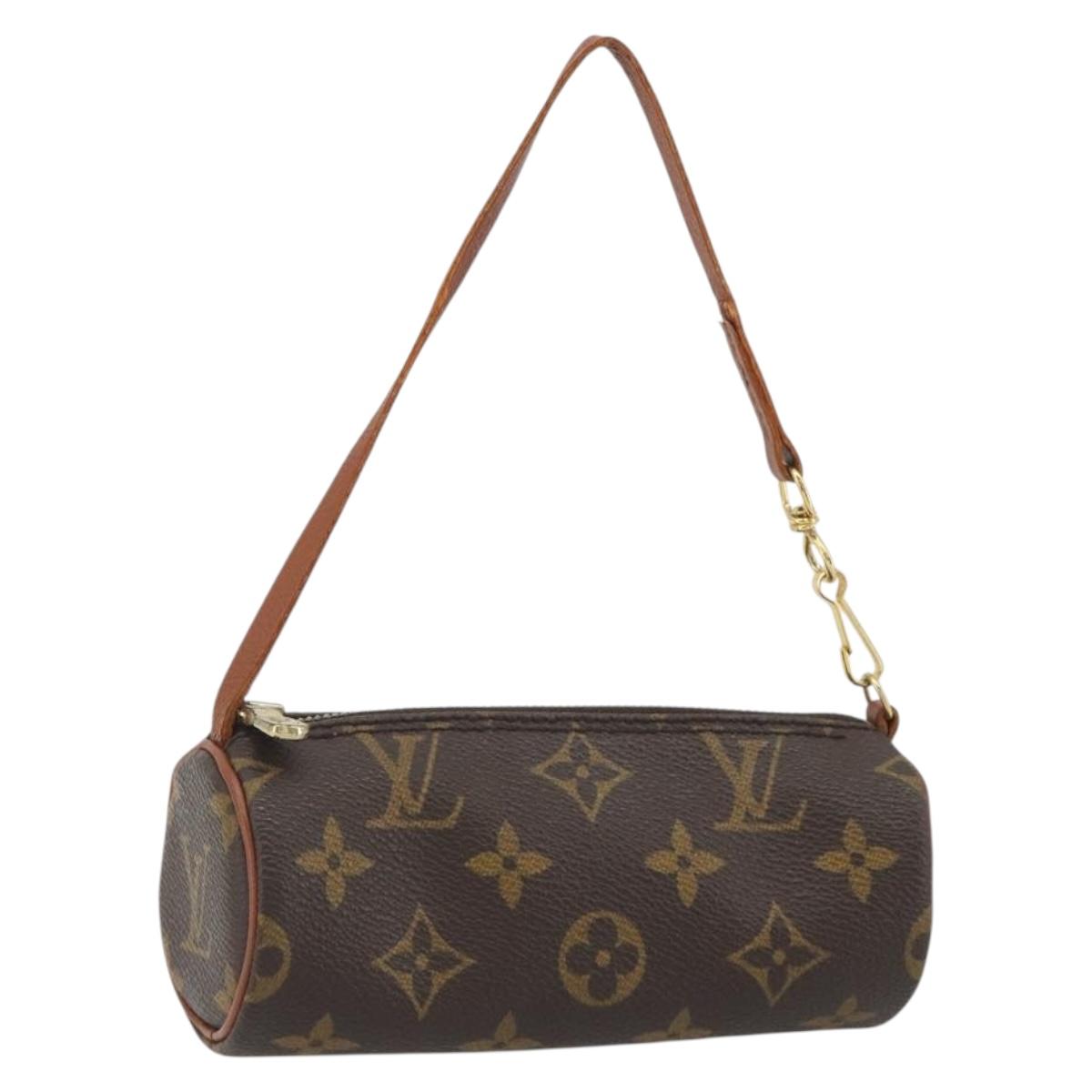 LOUIS VUITTON Monogram Papillon Pouch LV Auth BA14789