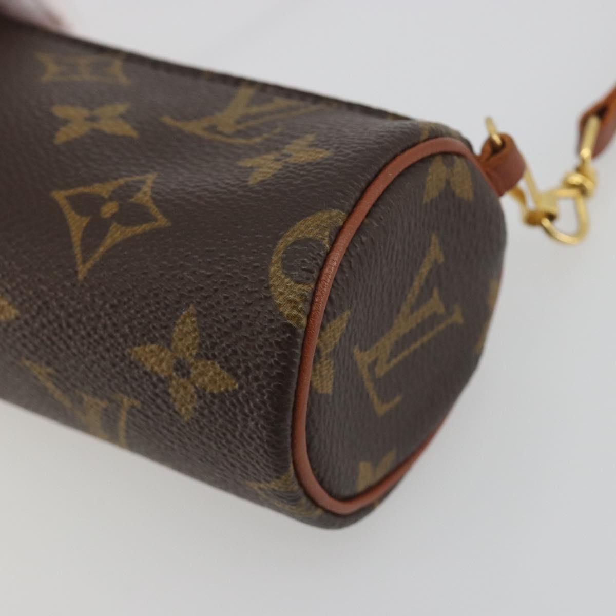 LOUIS VUITTON Monogram Papillon Pouch LV Auth BA14789