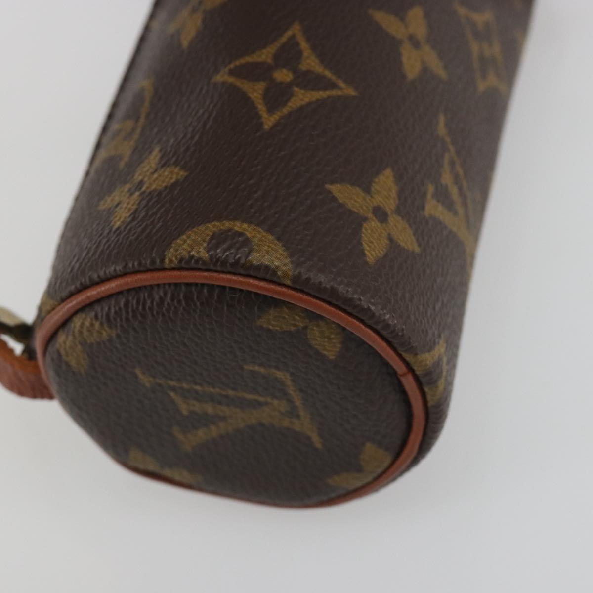 LOUIS VUITTON Monogram Papillon Pouch LV Auth BA14789