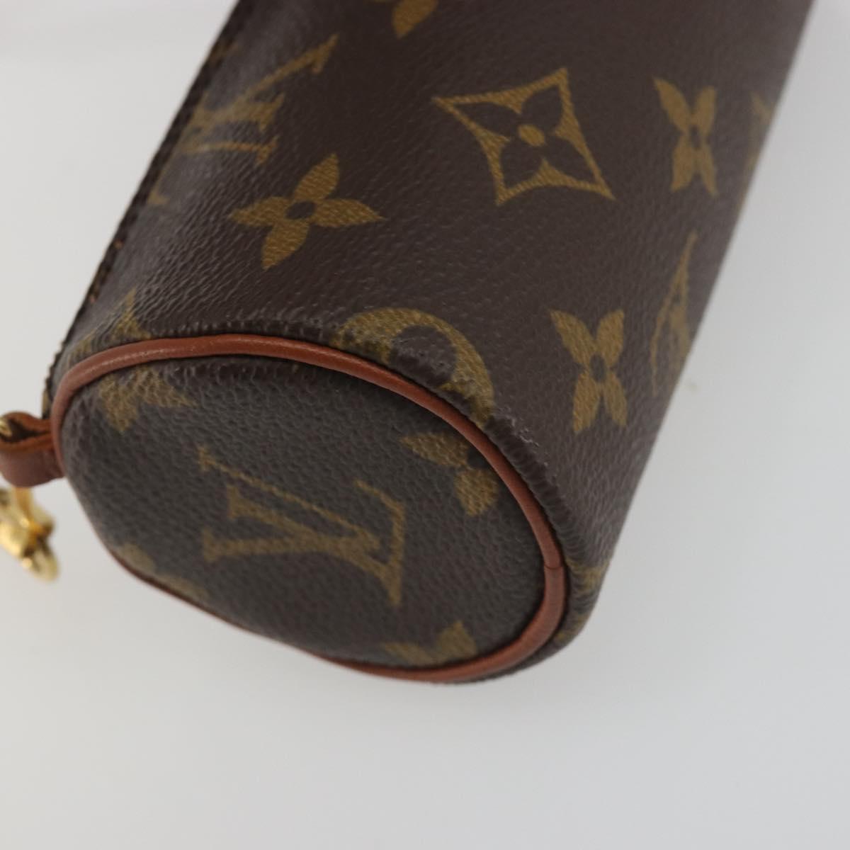 LOUIS VUITTON Monogram Papillon Pouch LV Auth BA14789