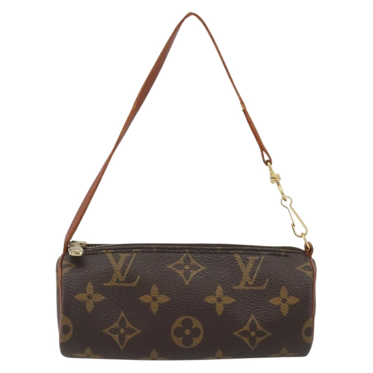 LOUIS VUITTON Monogram Papillon Pouch LV Auth BA14789