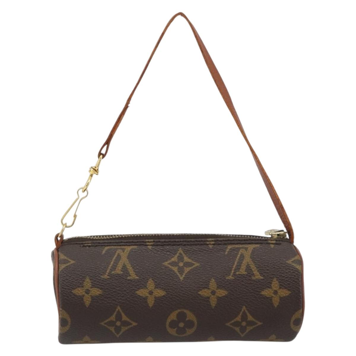 LOUIS VUITTON Monogram Papillon Pouch LV Auth BA14789