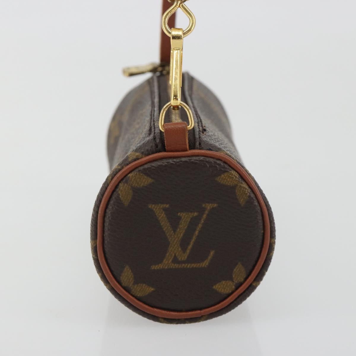 LOUIS VUITTON Monogram Papillon Pouch LV Auth BA14789