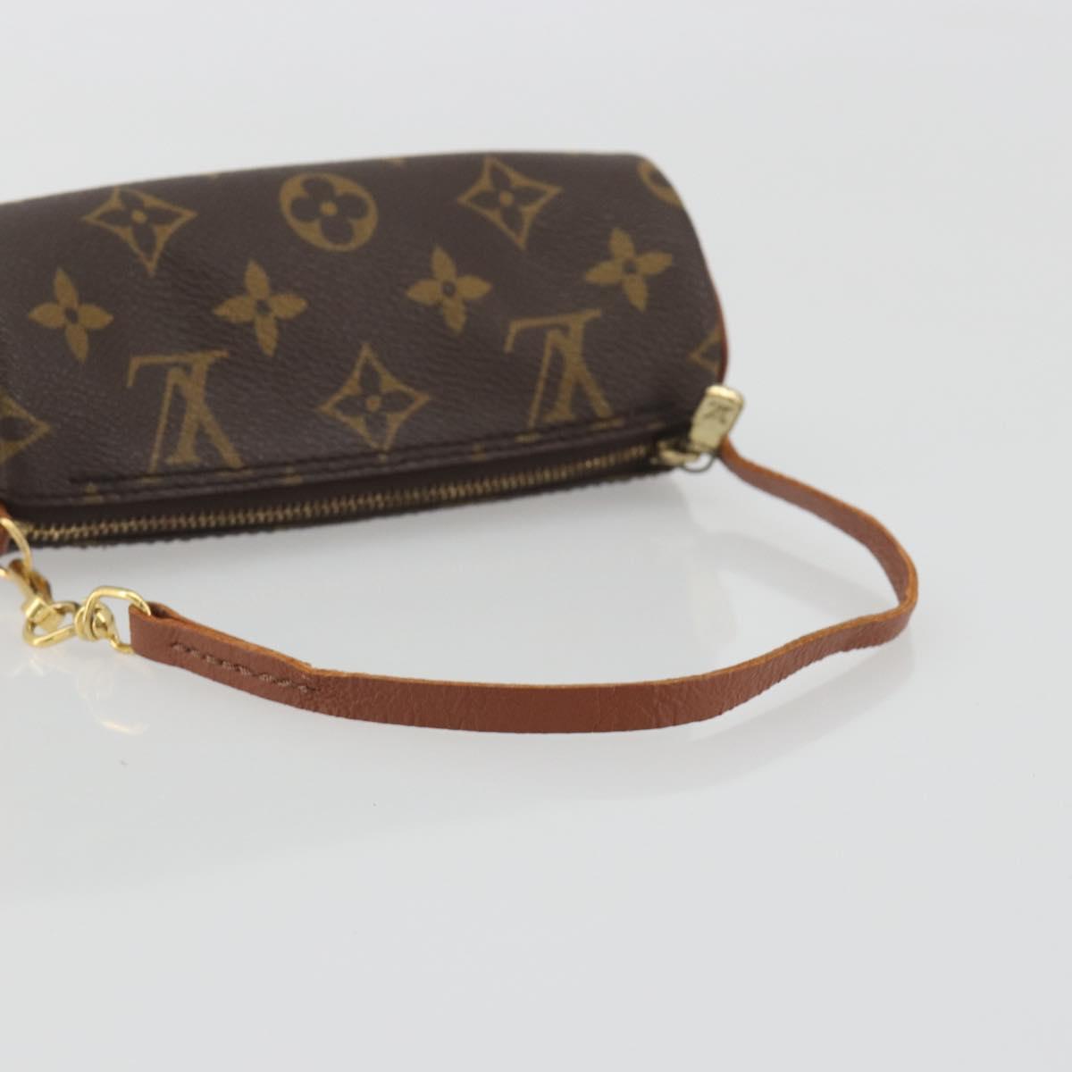 LOUIS VUITTON Monogram Papillon Pouch LV Auth BA14789