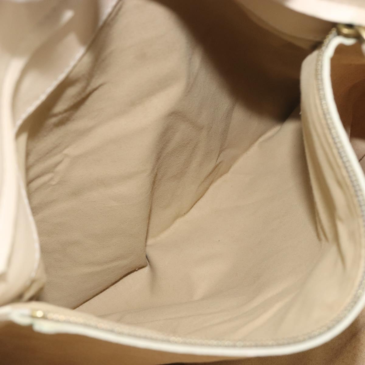 BOTTEGA VENETA INTRECCIATO Tote Bag Leather Ivory Gold Tone 171265 Auth BA14798V