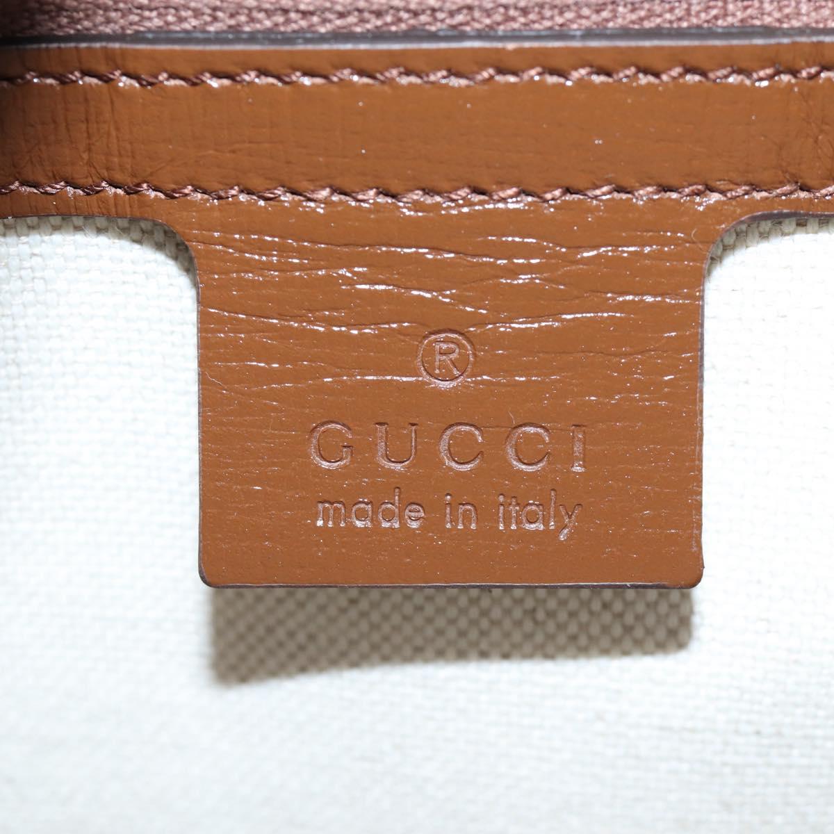 GUCCI GG Supreme Tote Bag PVC Leather 2way Beige Gold Tone 659983 Auth BA14805V