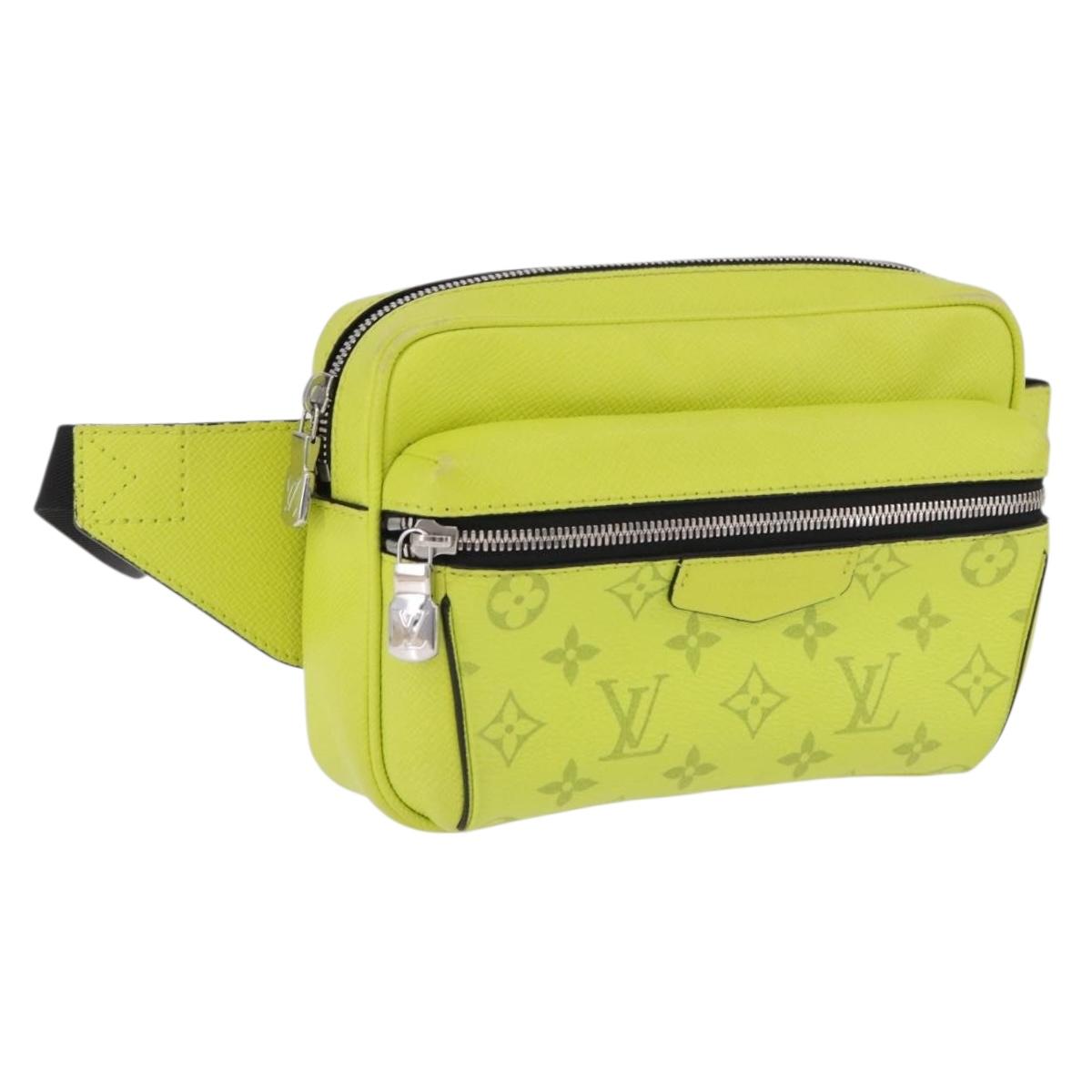 LOUIS VUITTON Taigalama Monogram Bum Bag Outdoor Jaune M30251 LV Auth BA14806M