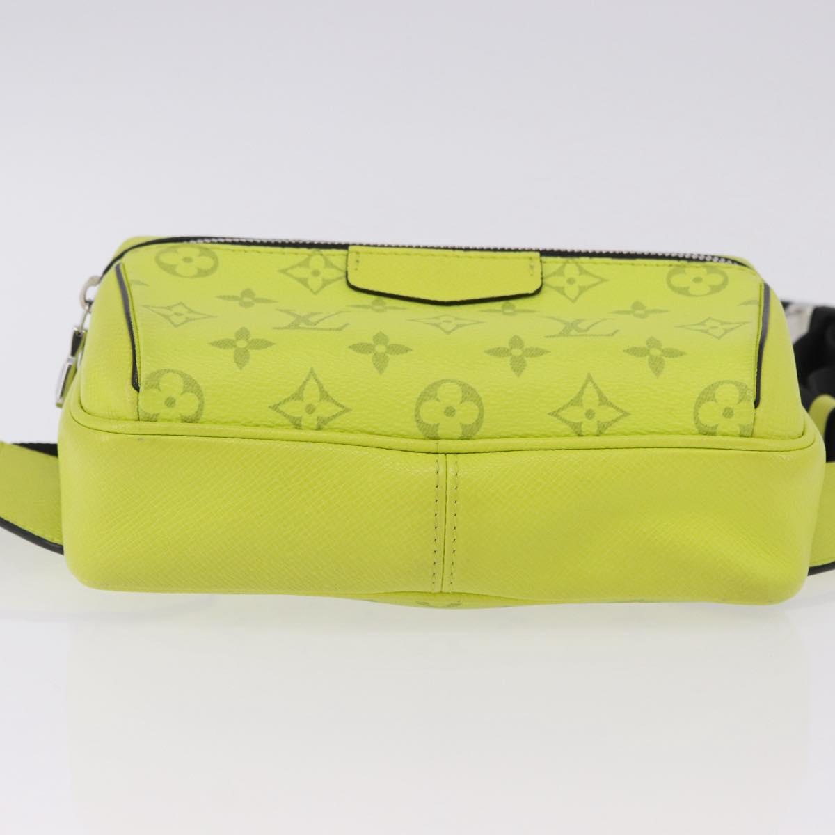 LOUIS VUITTON Taigalama Monogram Bum Bag Outdoor Jaune M30251 LV Auth BA14806M