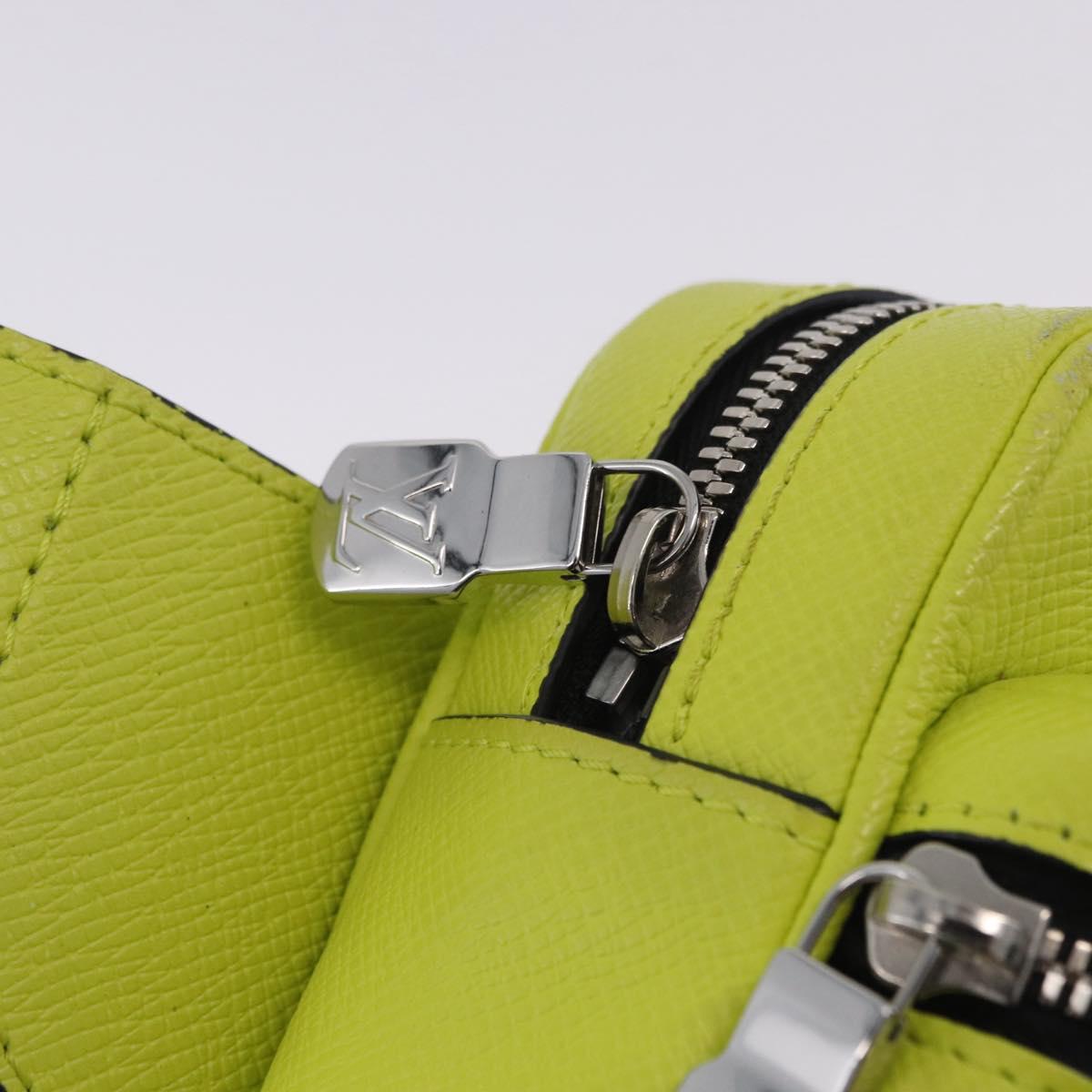 LOUIS VUITTON Taigalama Monogram Bum Bag Outdoor Jaune M30251 LV Auth BA14806M