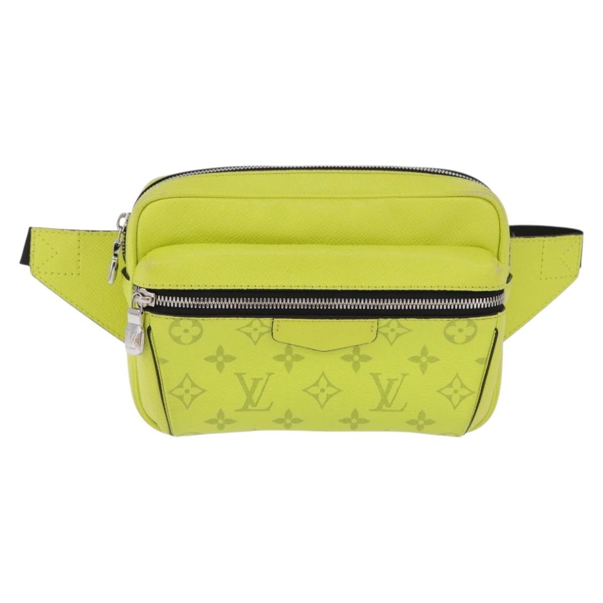 LOUIS VUITTON Taigalama Monogram Bum Bag Outdoor Jaune M30251 LV Auth BA14806M