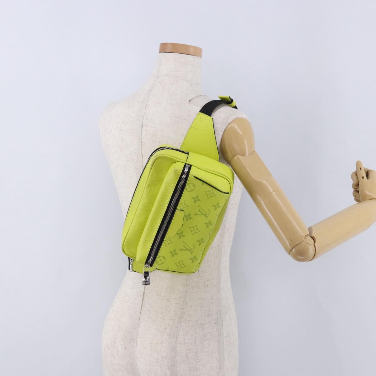 LOUIS VUITTON Taigalama Monogram Bum Bag Outdoor Jaune M30251 LV Auth BA14806M