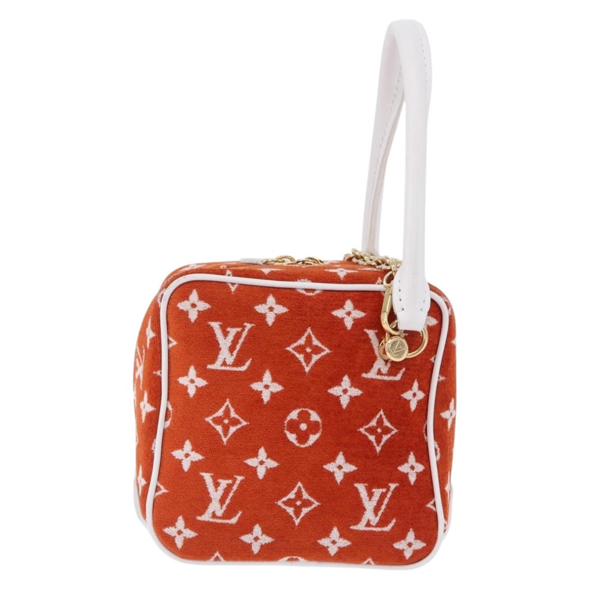 LOUIS VUITTON Monogram Jaguar LV Match Square Bag Orange M46212 Auth BA14807SAM