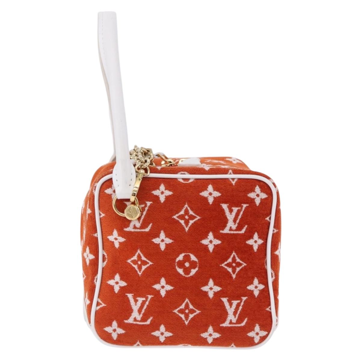 LOUIS VUITTON Monogram Jaguar LV Match Square Bag Orange M46212 Auth BA14807SAM