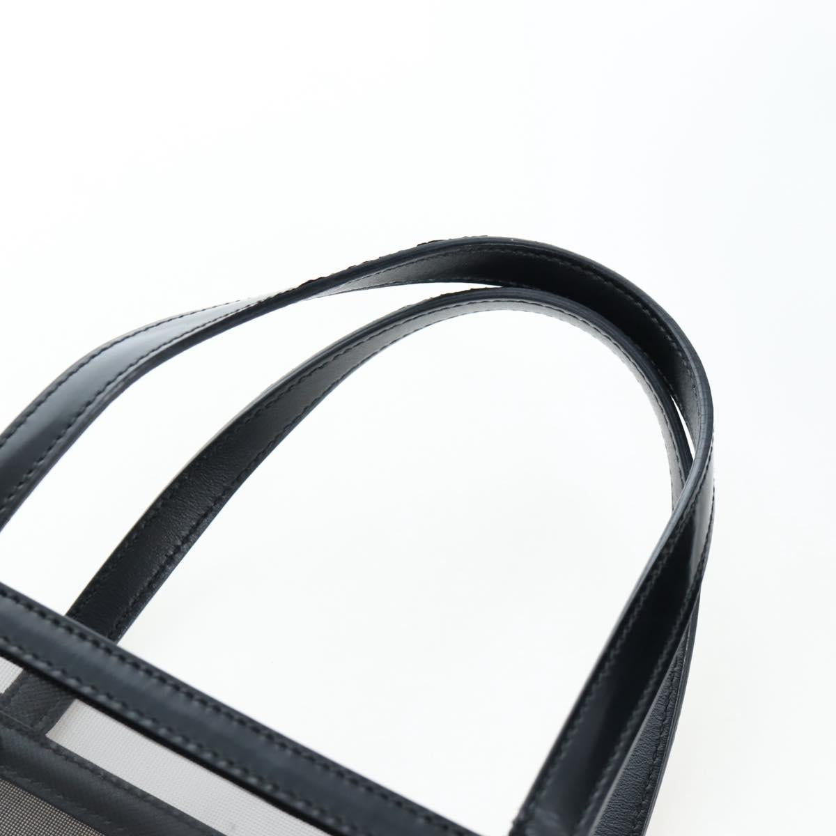 PRADA Polka Dots Tote Bag Mesh Black Auth BA14815M