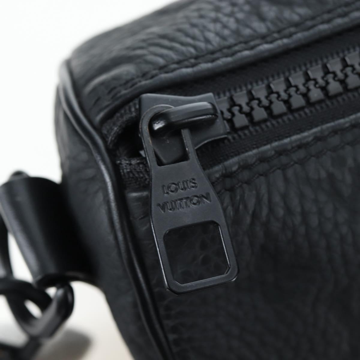 LOUIS VUITTON Monogram Taurillon Keepall Bandouliere 25 M20900 LV Auth BA14824SM