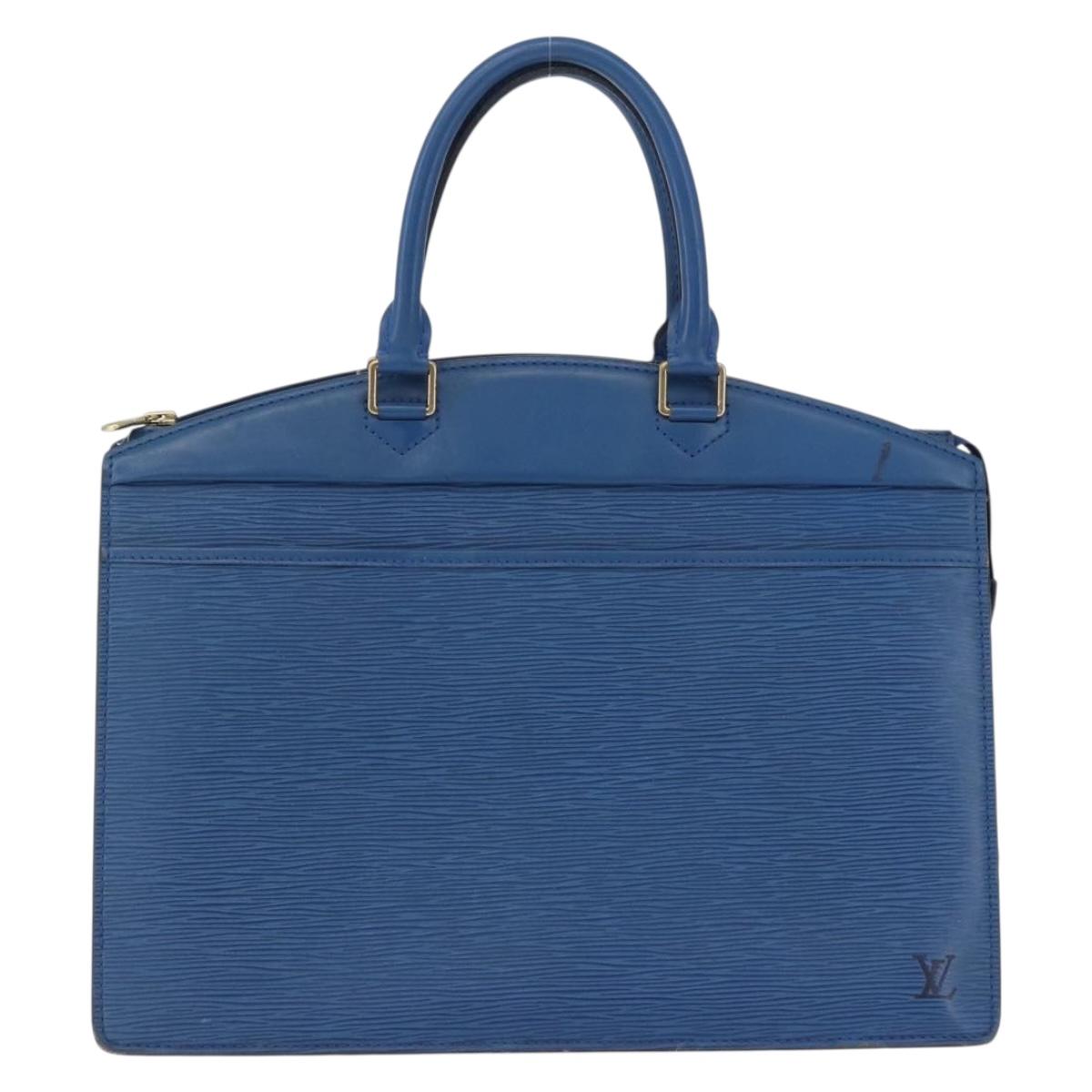 LOUIS VUITTON Epi Riviera Hand Bag Blue M48185 LV Auth BA14825