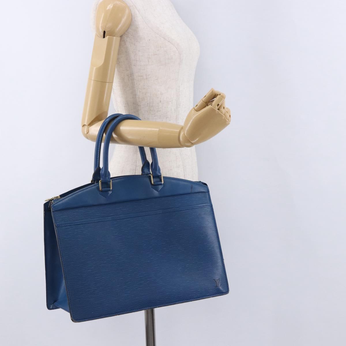 LOUIS VUITTON Epi Riviera Hand Bag Blue M48185 LV Auth BA14825