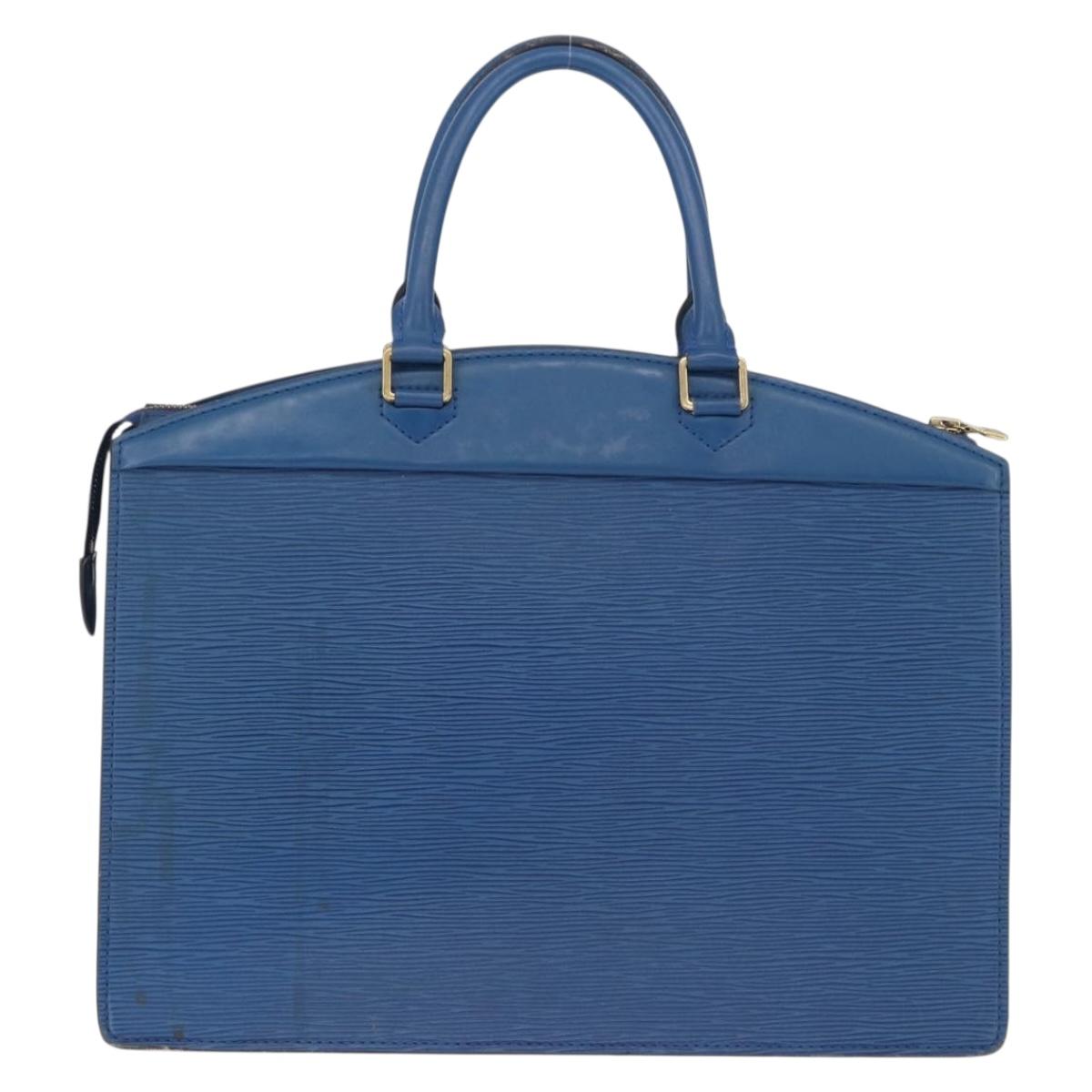 LOUIS VUITTON Epi Riviera Hand Bag Blue M48185 LV Auth BA14825
