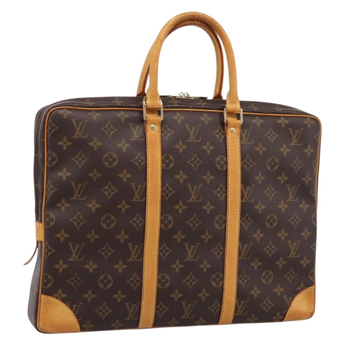 LOUIS VUITTON Monogram Porte Documents Voyage Business Bag M53361 Auth BA14826A