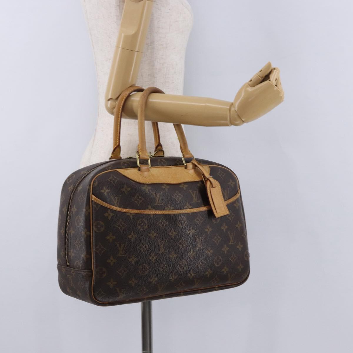 LOUIS VUITTON Monogram Deauville Hand Bag M47270 LV Auth BA14827