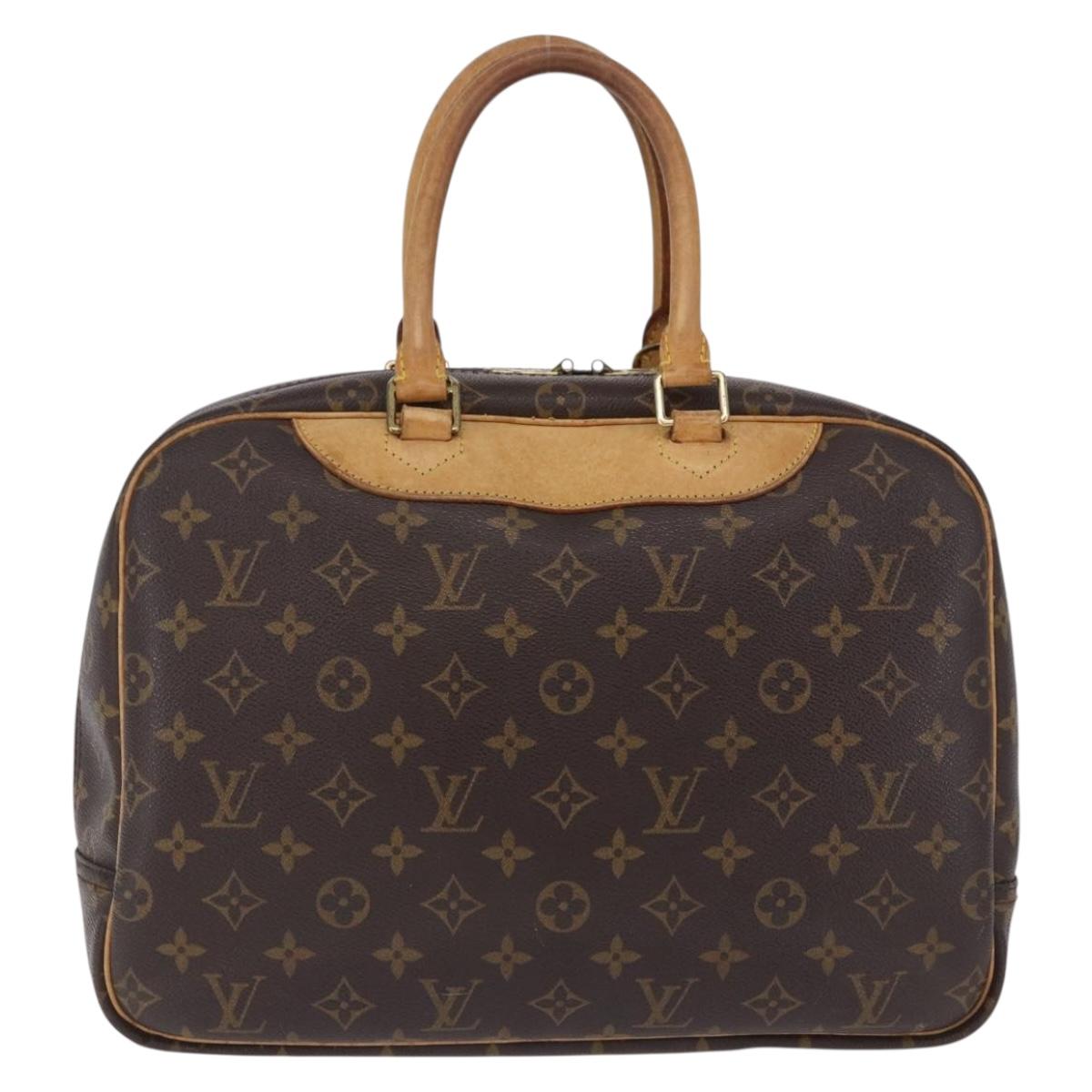 LOUIS VUITTON Monogram Deauville Hand Bag M47270 LV Auth BA14827
