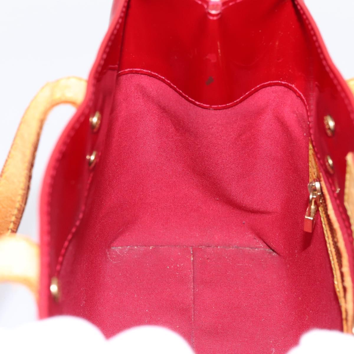 LOUIS VUITTON Monogram Vernis Reade PM Bag Pomme D'amour M91990 LV Auth BA14837