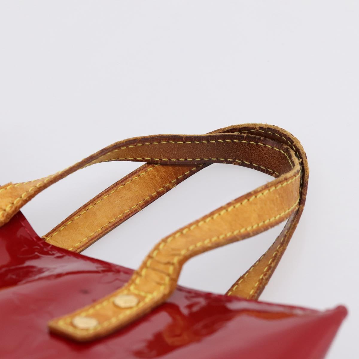 LOUIS VUITTON Monogram Vernis Reade PM Bag Pomme D'amour M91990 LV Auth BA14837