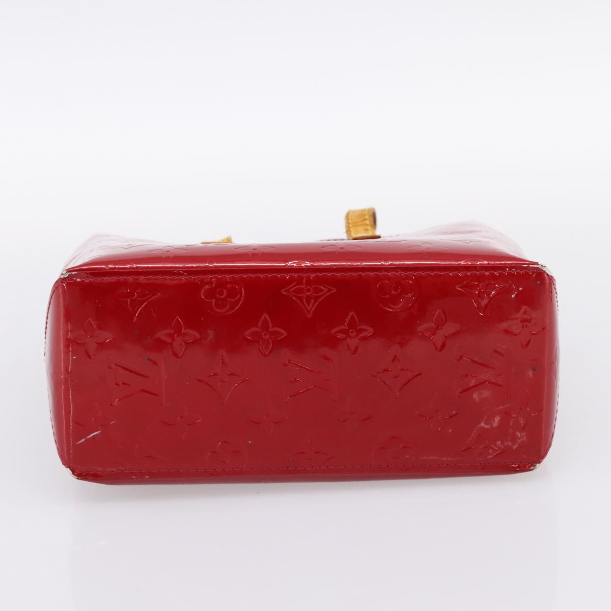 LOUIS VUITTON Monogram Vernis Reade PM Bag Pomme D'amour M91990 LV Auth BA14837