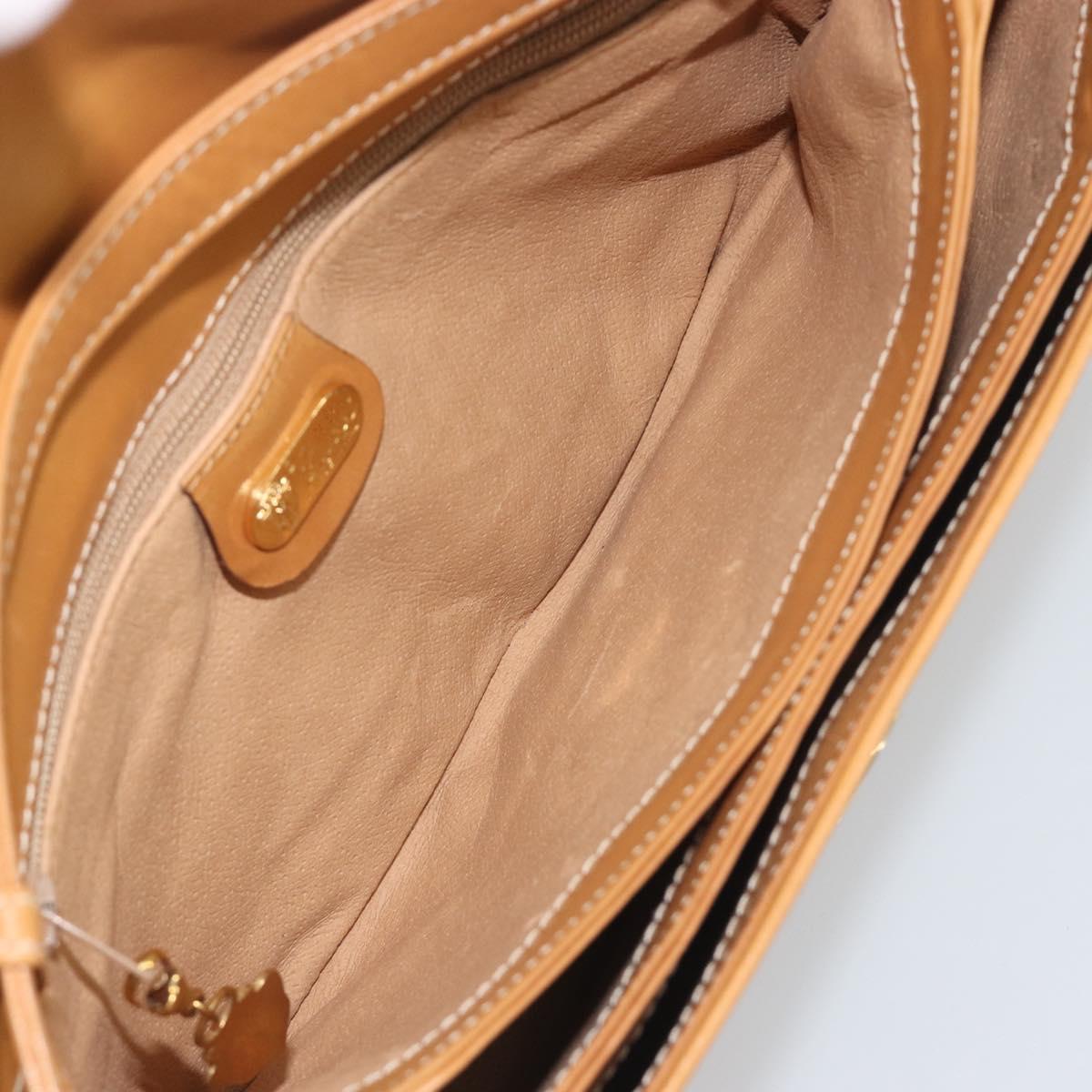 GUCCI Micro GG Shoulder Bag PVC Beige Gold Tone 004 106 0024 Auth BA14839A