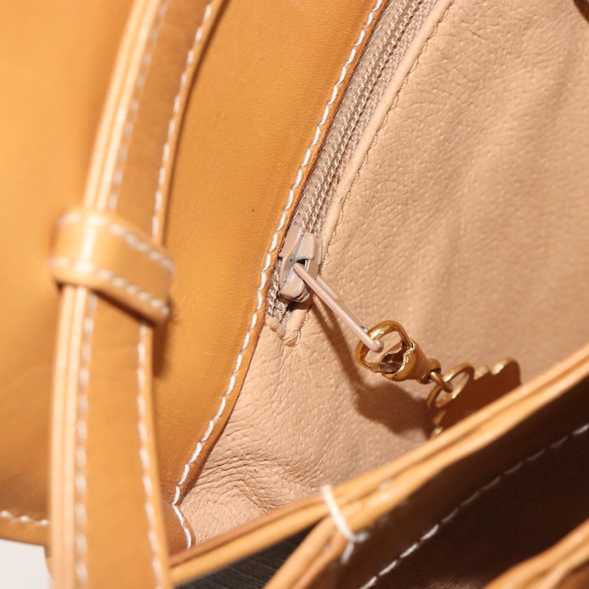 GUCCI Micro GG Shoulder Bag PVC Beige Gold Tone 004 106 0024 Auth BA14839A