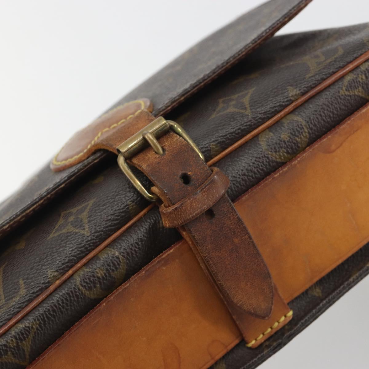 LOUIS VUITTON Monogram Cartouchiere GM Shoulder Bag M51252 LV Auth BA14845