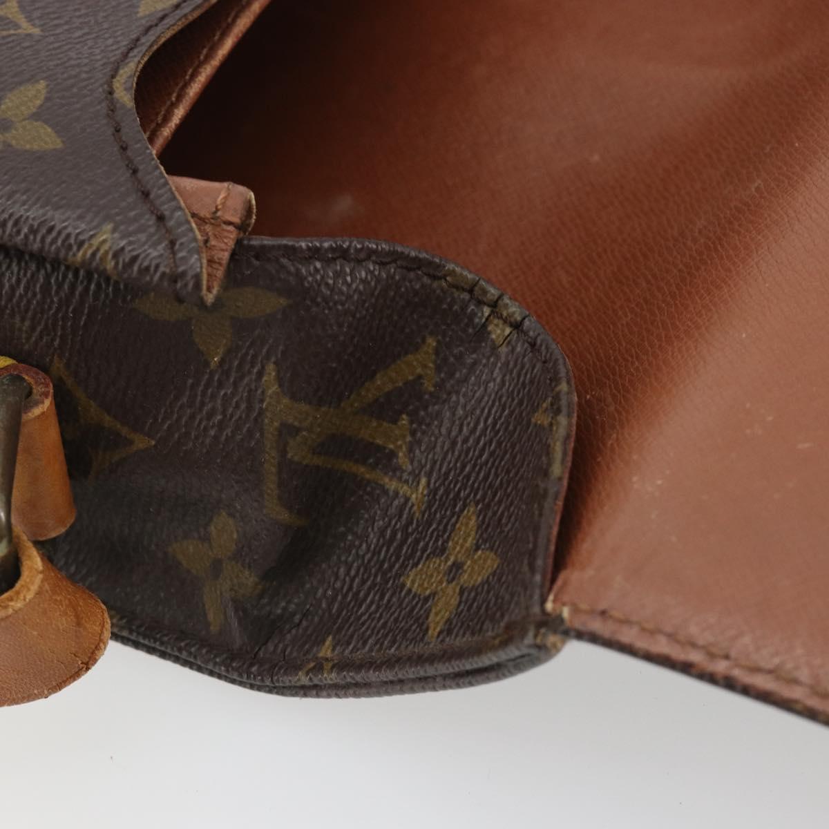 LOUIS VUITTON Monogram Cartouchiere GM Shoulder Bag M51252 LV Auth BA14845