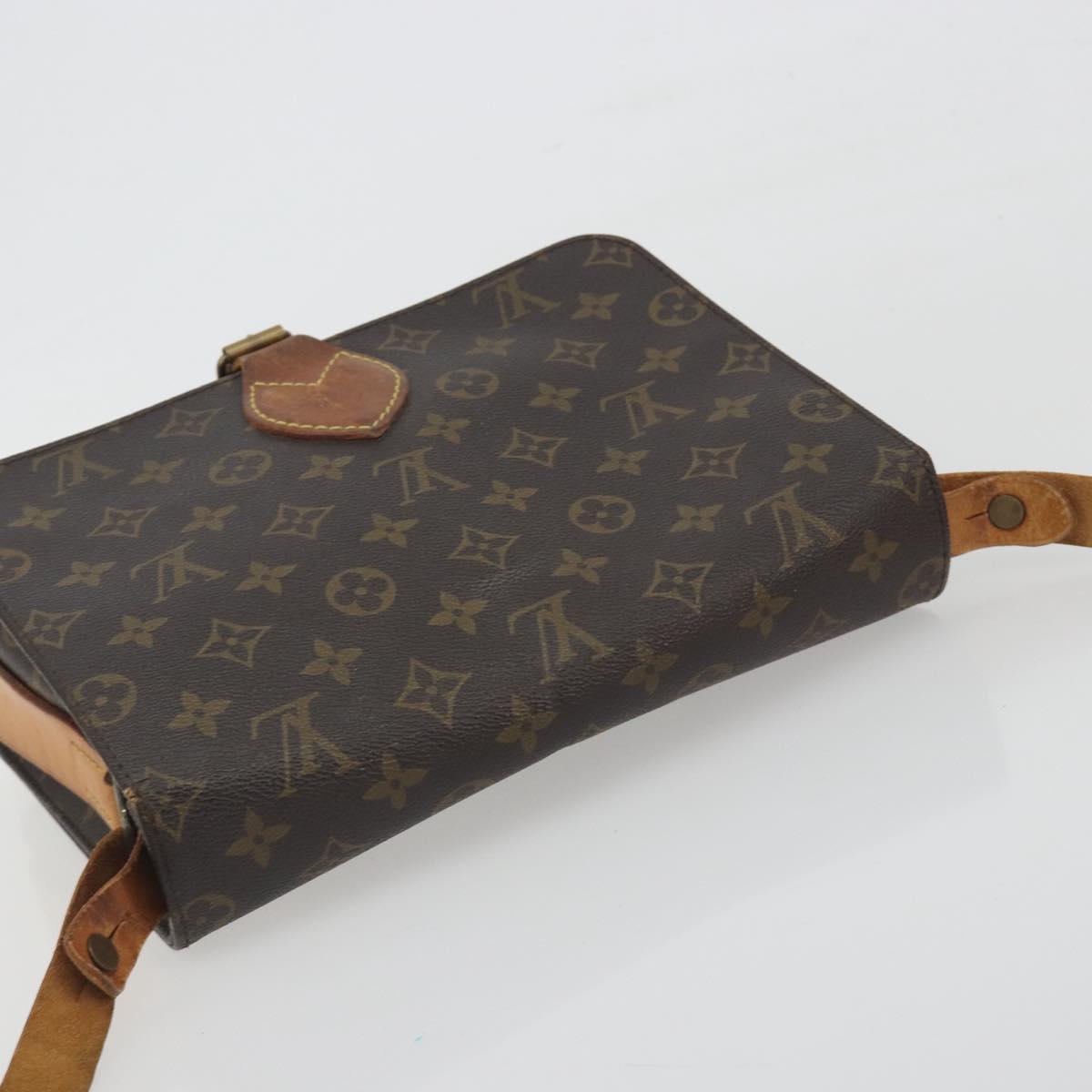 LOUIS VUITTON Monogram Cartouchiere GM Shoulder Bag M51252 LV Auth BA14845